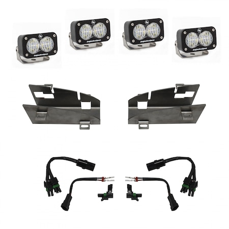 Baja Designs Dodge Ram Rebel/TRX, 19-On, Dual S2 Fog Pocket Kit 448024